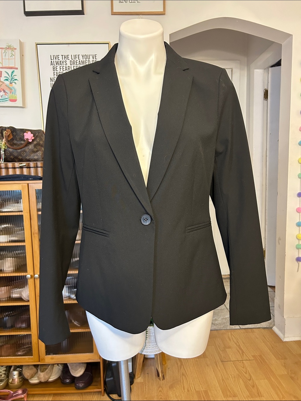 H&M Black Single-Button Women's Blazer